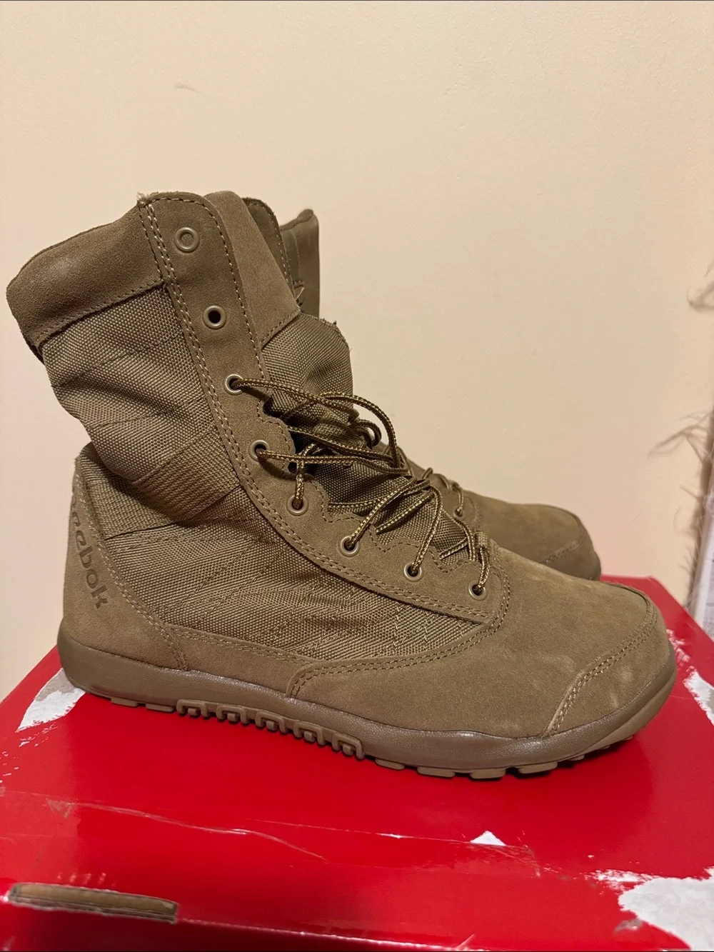 Reebok Men's Nano Tactical Combat Boot in Olive Size 8W